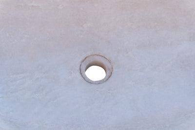 Biscottini Lavandino in marmo bianco L114xPR45xH18 cm Vasca realizzata completamente