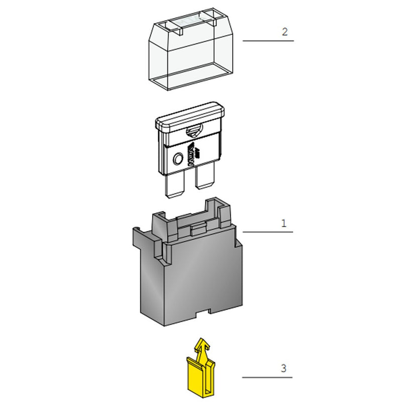 Coperchio per prot fusibili Mta