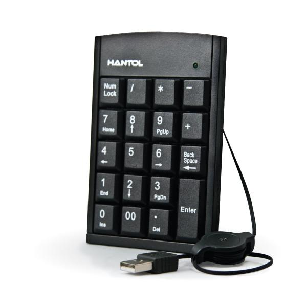 Tastierino Numerico USB con cavo Retrattile - Collegabile a notebook tramite USB