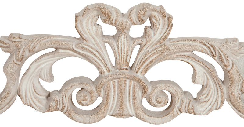 Biscottini Sopraporta in legno finitura bianco anticato