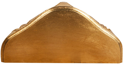 Biscottini Mensola a muro in legno finitura foglia oro anticato Made in Italy L43xPR21xH32