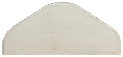 Biscottini Mensola a muro in legno finitura bianco anticato L50xPR24xH34 cm Made in Italy
