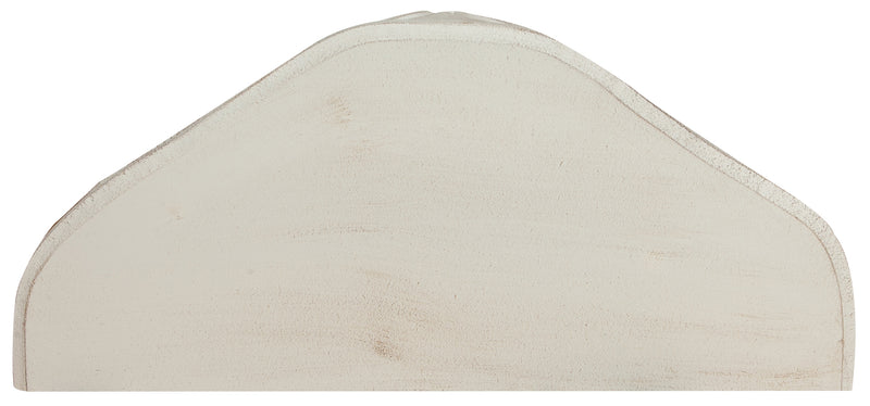 Biscottini Mensola a muro in legno finitura bianco anticato L50xPR24xH34 cm Made in Italy
