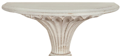 Biscottini Mensola a muro in legno finitura bianco anticato L39xPR20xH40 cm Made in Italy