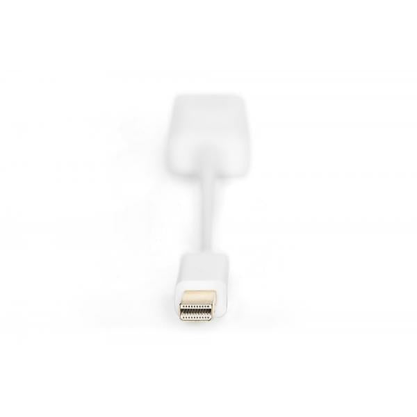 Cavo adattatore DisplayPort, mini DP - HDMI Tipo A M/F, 0,15m, compatibile a DP 1.1a, CE, we