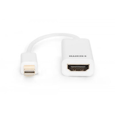 Cavo adattatore DisplayPort, mini DP - HDMI Tipo A M/F, 0,15m, compatibile a DP 1.1a, CE, we