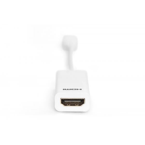 Cavo adattatore DisplayPort, mini DP - HDMI Tipo A M/F, 0,15m, compatibile a DP 1.1a, CE, we