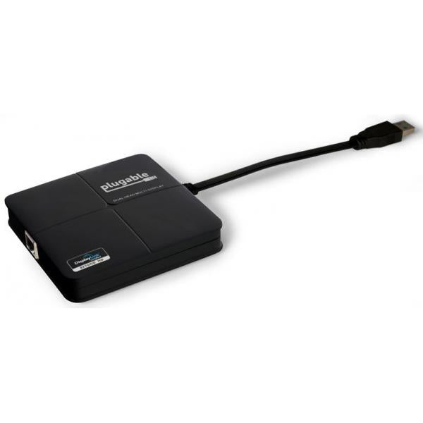 Plugable Technologies USB3-3900DHE replicatore di porte e docking station per laptop Nero (Plugable USB 3.0 Universal Mini Dock)