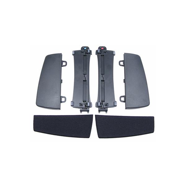 Kinesis AC820-blk poggiapolso Plastica Nero (A Kinesis product- the VIP3 [V-Lifter and Integrated Palm Supports] accessories attach easily to the base of the Freestyle2 Keyboard allowing quick and re