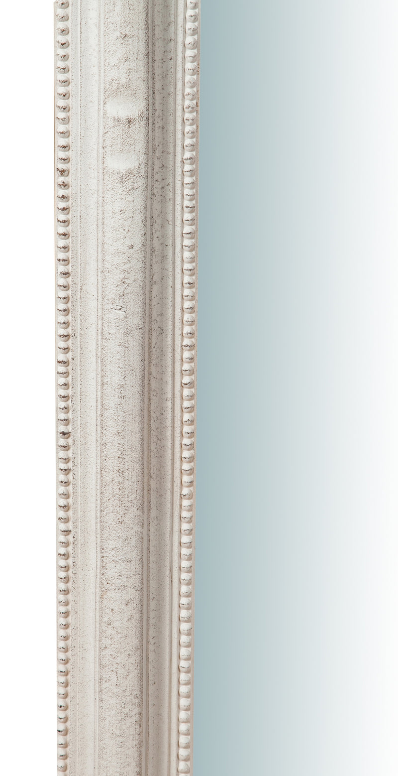 Biscottini Specchiera da parete in legno finitura bianco anticato Made in Italy Offerta