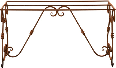 Biscottini Base tavolo in ferro pieno L130xPR60xH70 cm. forgiato mano trattato, Offerta