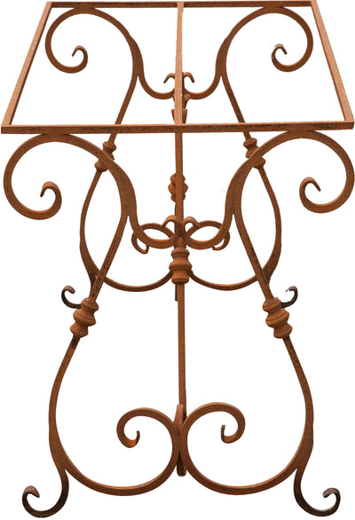 Biscottini Base tavolo in ferro pieno L130xPR60xH70 cm. forgiato mano trattato, Offerta