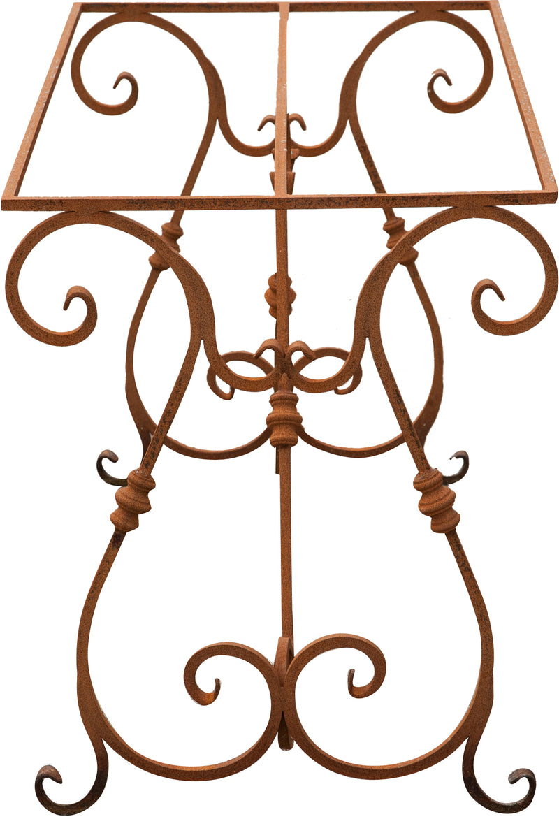 Biscottini Base tavolo in ferro pieno L130xPR60xH70 cm. forgiato mano trattato, Offerta