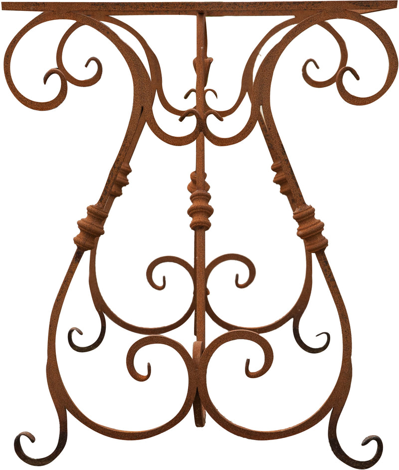 Biscottini Base tavolo in ferro pieno L130xPR60xH70 cm. forgiato mano trattato, Offerta