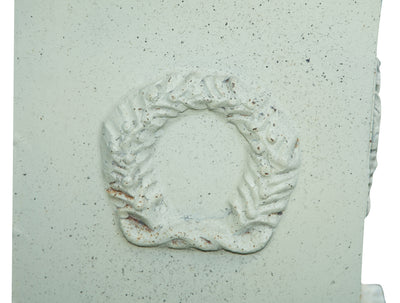 Biscottini Vaso diam.57xH80 cm con base L44xPR44xH69 cm in fusione di ghisa Stabile