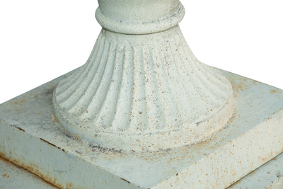 Biscottini Vaso diam.57xH80 cm con base L44xPR44xH69 cm in fusione di ghisa Stabile