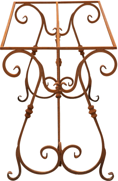 Biscottini Base tavolo in ferro pieno L150xPR60H74 cm. forgiato mano trattato, Offerta