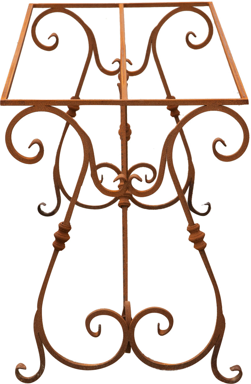 Biscottini Base tavolo in ferro pieno L150xPR60H74 cm. forgiato mano trattato, Offerta