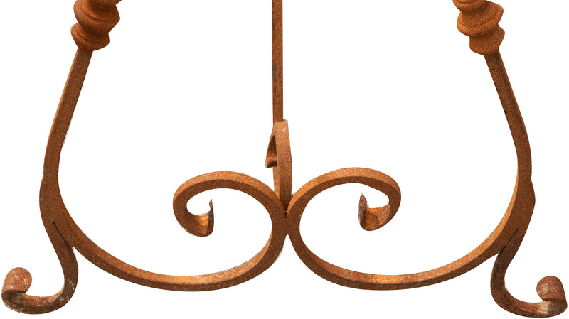 Biscottini Base tavolo in ferro pieno L150xPR60H74 cm. forgiato mano trattato, Offerta