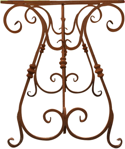 Biscottini Base tavolo in ferro pieno L150xPR60H74 cm. forgiato mano trattato, Offerta