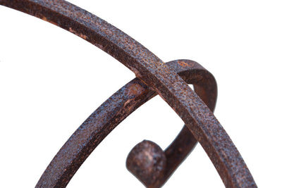 Biscottini Base tavolo in ferro pieno rotonda diametro 65xH60 cm. forgiato mano trattato,