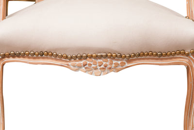 Biscottini Poltrona stile francese Luigi XVI in legno massello di faggio XVI, faggio,