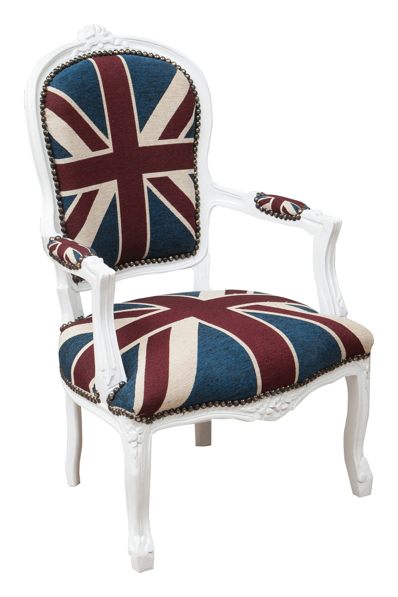 Biscottini Poltrona stile francese Luigi XVI in legno massello di faggio XVI, faggio,