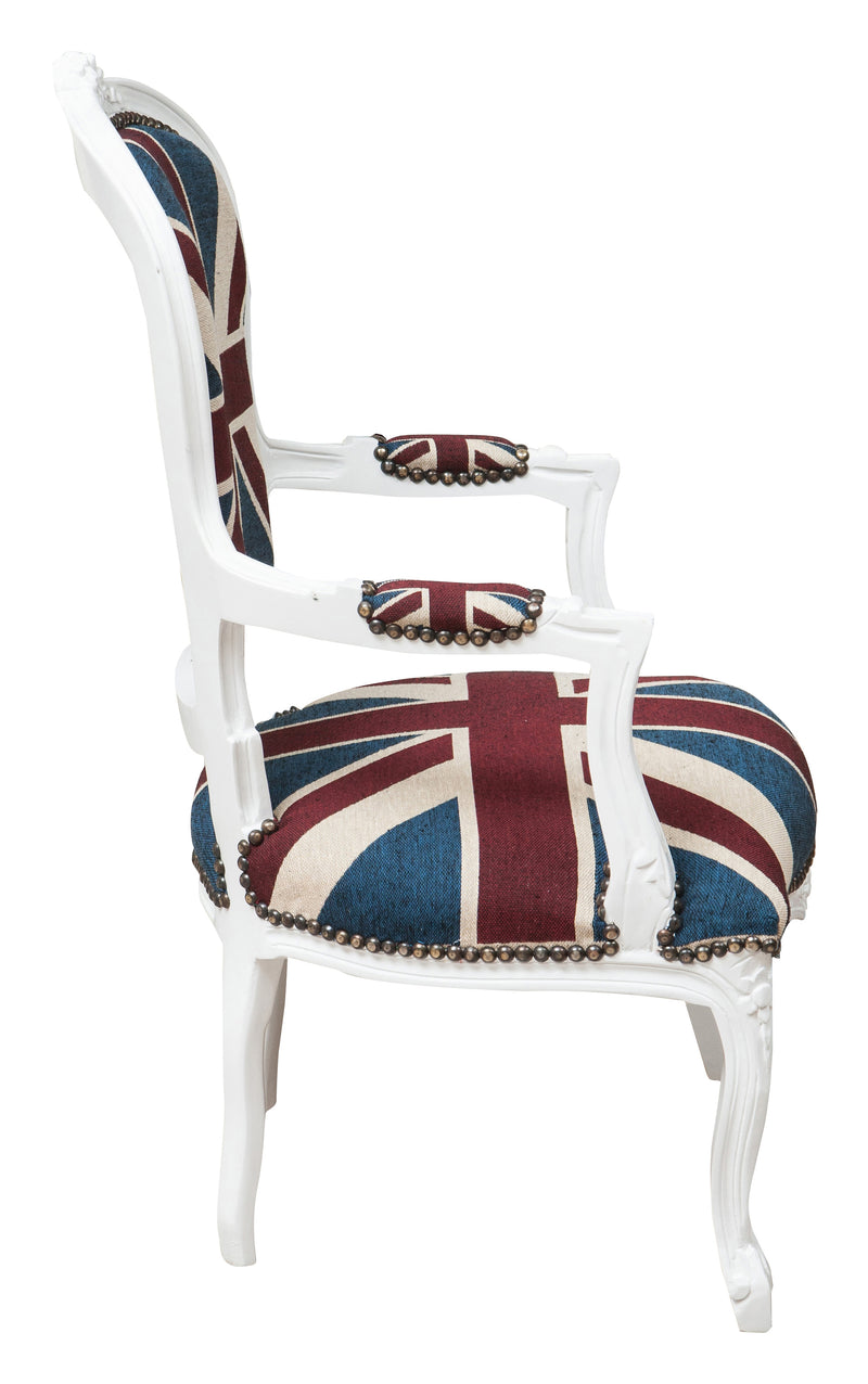 Biscottini Poltrona stile francese Luigi XVI in legno massello di faggio XVI, faggio,