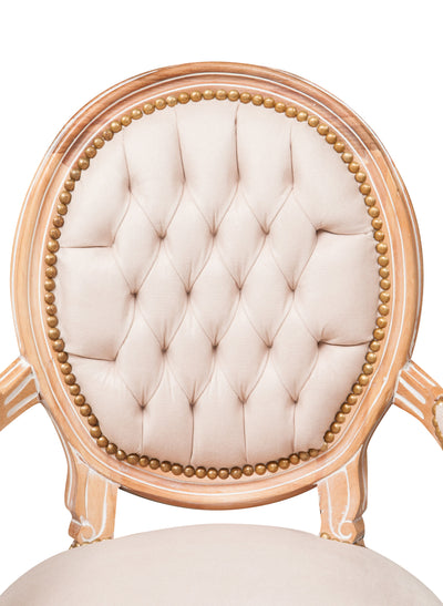 Biscottini Poltrona stile francese Luigi XVI in legno massello di faggio XVI, faggio,