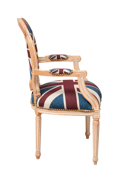 Biscottini Poltrona stile francese Luigi XVI in legno massello di faggio XVI, faggio,