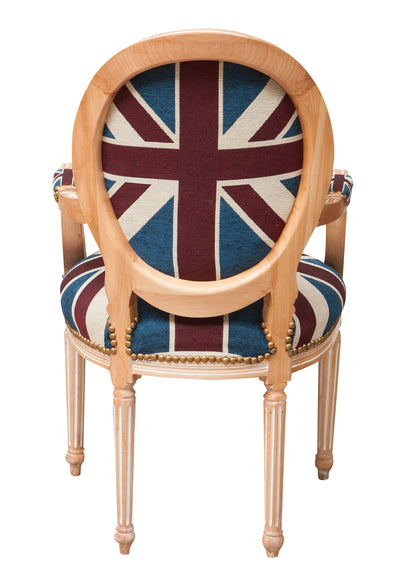 Biscottini Poltrona stile francese Luigi XVI in legno massello di faggio XVI, faggio,