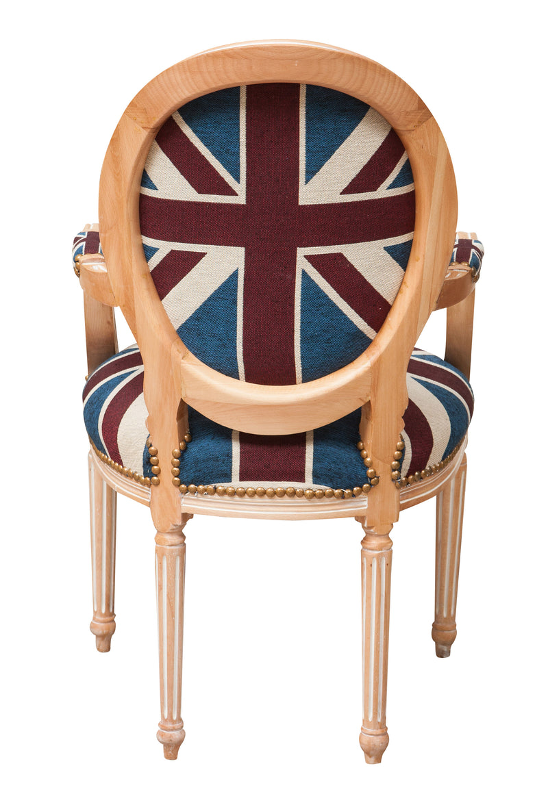 Biscottini Poltrona stile francese Luigi XVI in legno massello di faggio XVI, faggio,