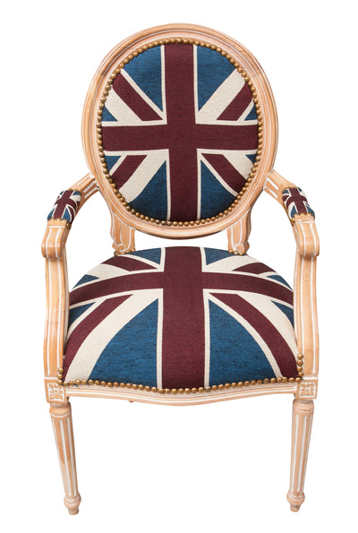 Biscottini Poltrona stile francese Luigi XVI in legno massello di faggio XVI, faggio,