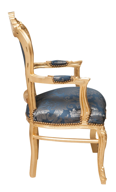 Biscottini Poltrona stile francese Luigi XVI in legno massello di faggio XVI, faggio,