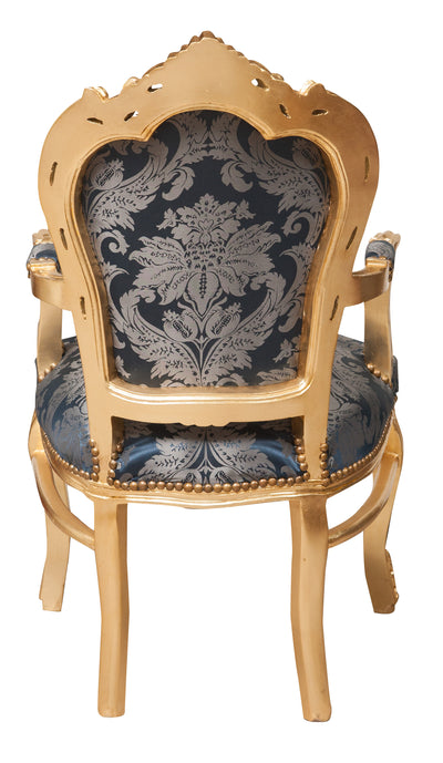 Biscottini Poltrona stile francese Luigi XVI in legno massello di faggio XVI, faggio,