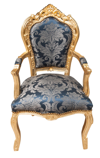 Biscottini Poltrona stile francese Luigi XVI in legno massello di faggio XVI, faggio,