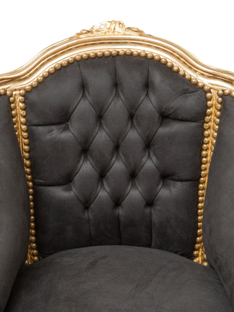 Biscottini Poltrona stile francese Luigi XVI in legno massello di faggio XVI, faggio,