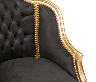 Biscottini Poltrona stile francese Luigi XVI in legno massello di faggio XVI, faggio,