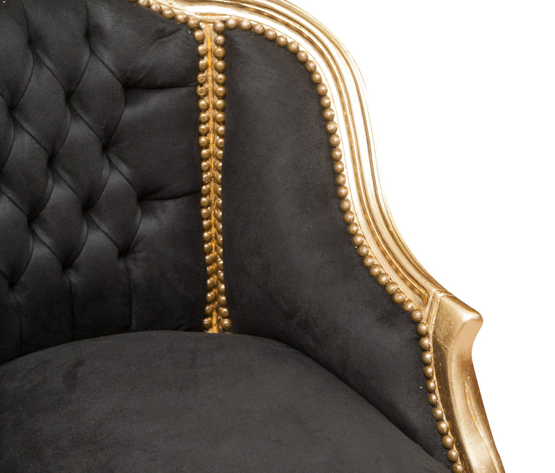 Biscottini Poltrona stile francese Luigi XVI in legno massello di faggio XVI, faggio,