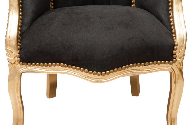 Biscottini Poltrona stile francese Luigi XVI in legno massello di faggio XVI, faggio,