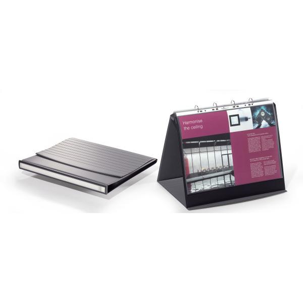 Durable 856939 blocco per lavagne e accessori Libera installazione 360 x 450 mm Grigio (Durable DURASTAR Table Flipchart Stand A3 Landscape Format Grey - 856939)