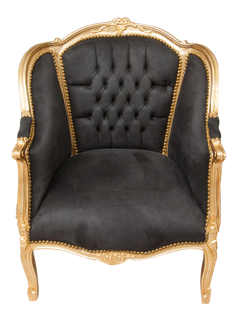 Biscottini Poltrona stile francese Luigi XVI in legno massello di faggio XVI, faggio,