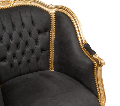 Biscottini Poltrona stile francese Luigi XVI in legno massello di faggio XVI, faggio,