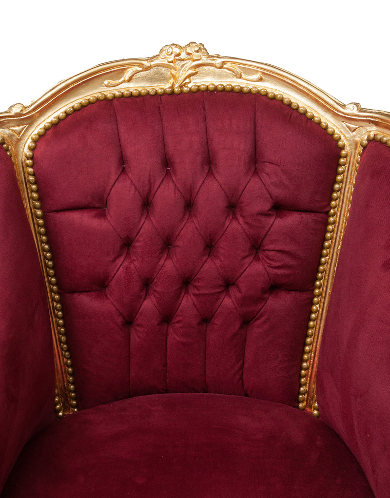 Biscottini Poltrona stile francese Luigi XVI legno massello di faggio XVI, faggio,