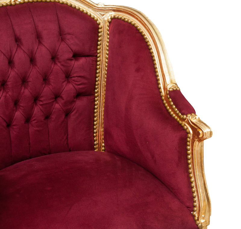 Biscottini Poltrona stile francese Luigi XVI legno massello di faggio XVI, faggio,