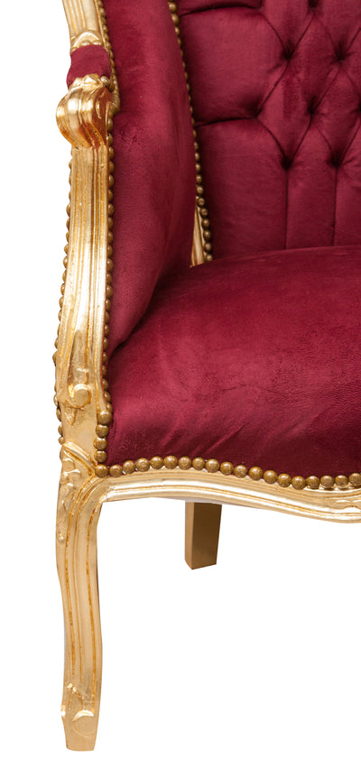 Biscottini Poltrona stile francese Luigi XVI legno massello di faggio XVI, faggio,