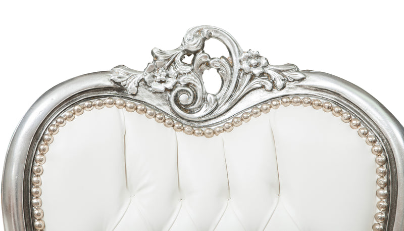 Biscottini Poltrona stile francese Luigi XVI in legno massello di faggio XVI, faggio,