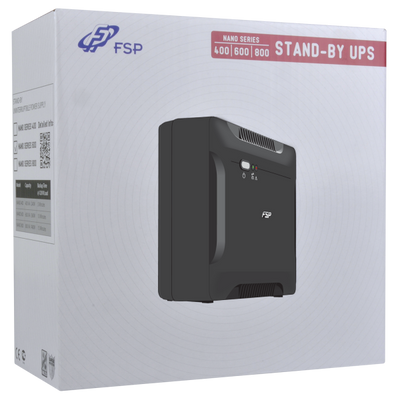FSP Nano 800 gruppo di continuità [UPS] Standby [Offline] 0,8 kVA 480 W 2 presa[e] AC (FSP Nano 800 - UPS - 480 Watt - 800 VA)