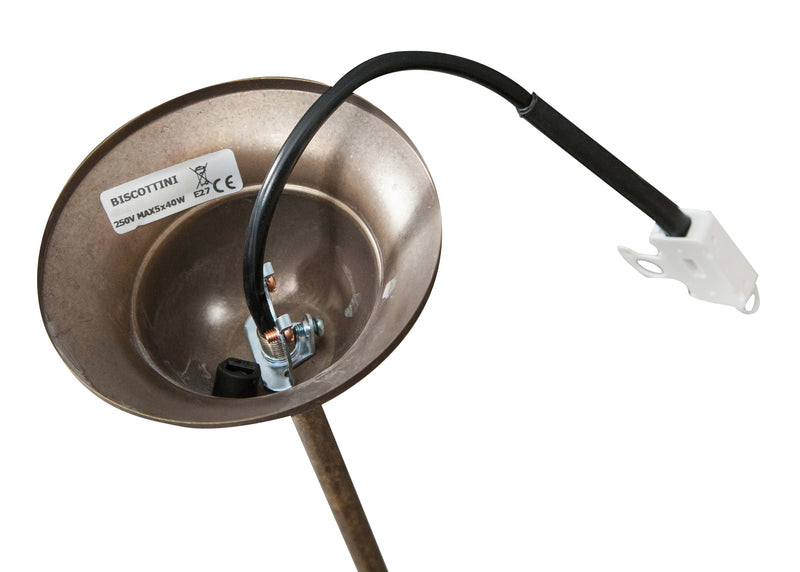 Biscottini Lampadario style Vecchia Marina in fusione di ottone invecchiato Diam.40X105 cm Made in Italy