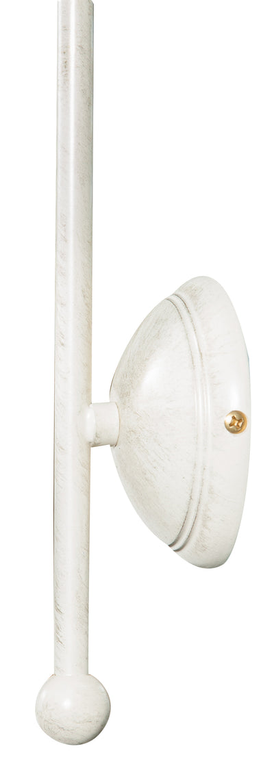 Biscottini Lampada applique a muro style Vecchia Marina in fusione di ottone patinato in bianco invecchiato L30XPR22XH37 cm Made in Italy